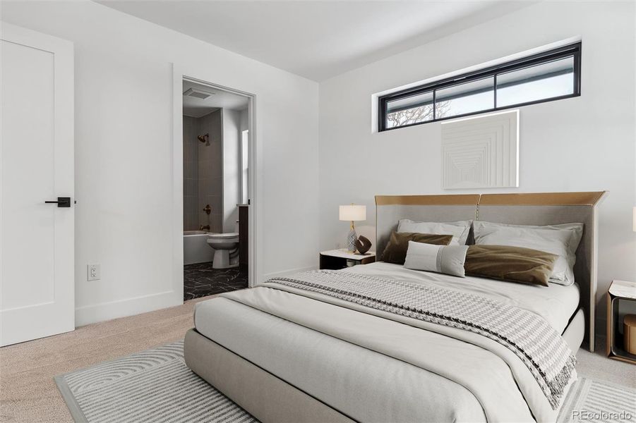 Furnished interior view inside a new home in , Denver (Image 22). Furnished interior view inside a new home in , Denver (Image 22).