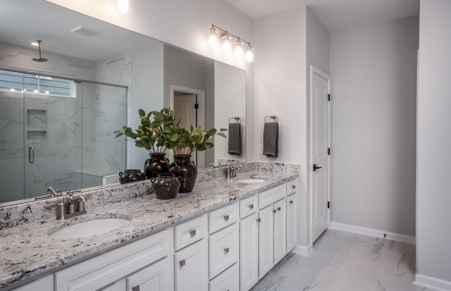 Moorpark Owner's Bath in new home construction at Millstone by Pulte Homes Nashville Moorpark Owner's Bath in new home construction at Millstone by Pulte Homes Nashville