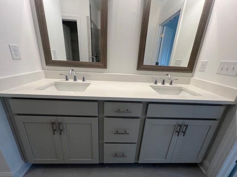 Furnished interior view inside a new home in Palisades Townhomes, Cumming (Image 11). Furnished interior view inside a new home in Palisades Townhomes, Cumming (Image 11).