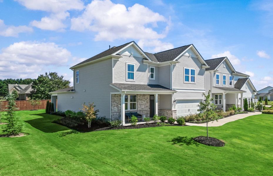Representative exterior photo of a completed home built from the Winthrop by Pulte Homes in Fox Hollow, Spartanburg, SC (Image 2).