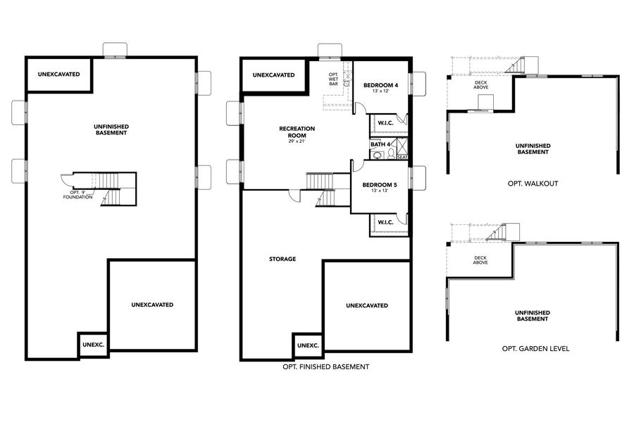 2D floor plan layout for the Ellie by Brightland Homes in Dillon Pointe - Journey, Broomfield, CO (Image 3).