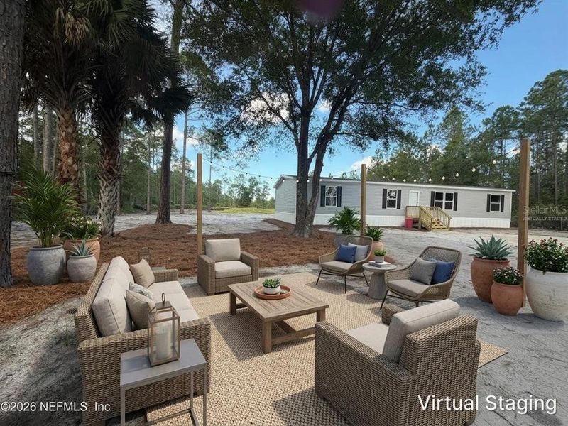 Exterior details and patio area of a home in , Interlachen (Image 25).