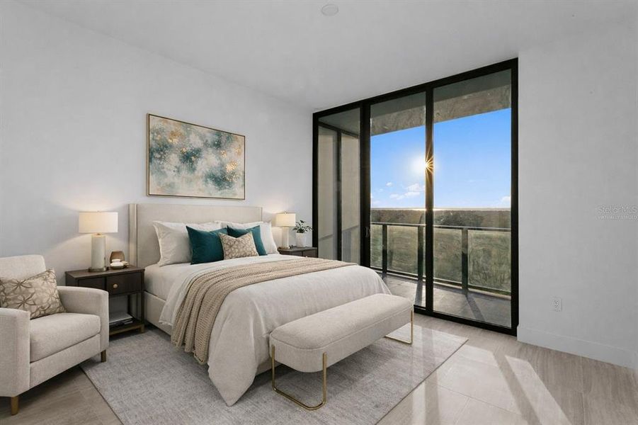 Furnished interior view inside a new home in , Tampa (Image 15).