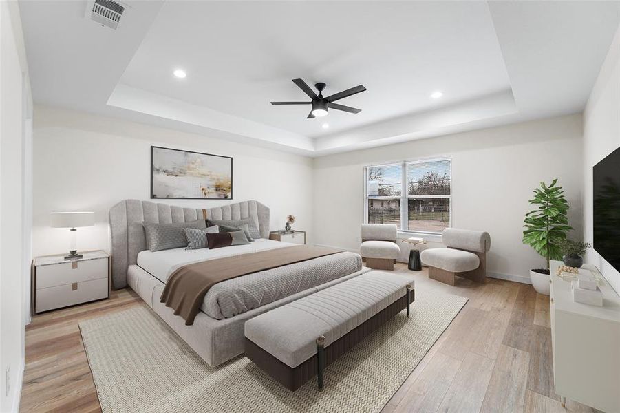 Furnished interior view inside a new home in , Dallas (Image 13).