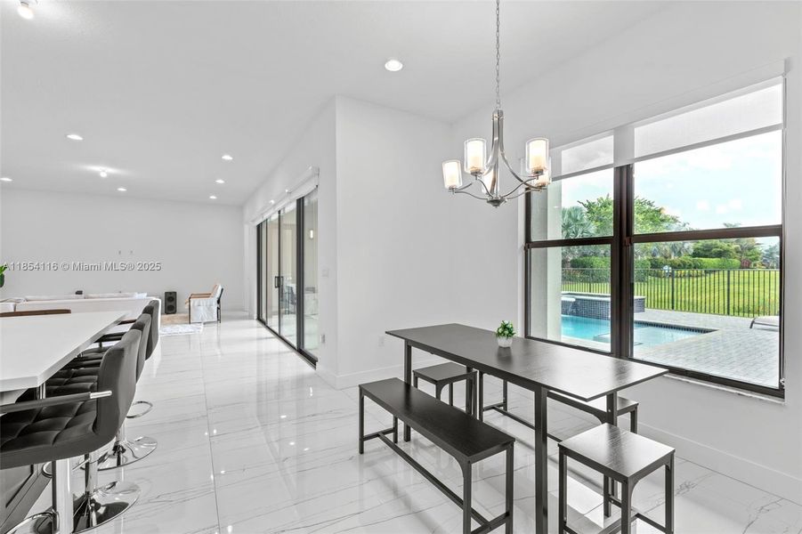 Furnished interior view inside a new home in , Boca Raton (Image 9).