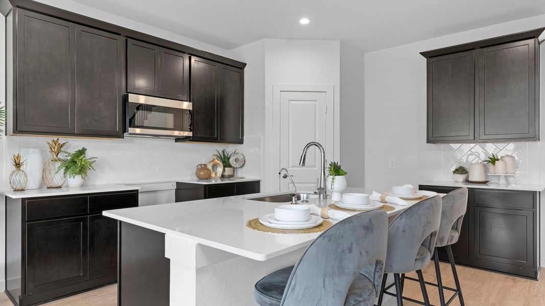 Furnished interior view inside a new home in Tamarron, Fulshear (Image 13).