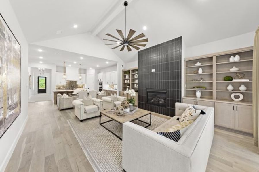 Furnished interior view inside a new home in The Highlands, Rockwall (Image 8).