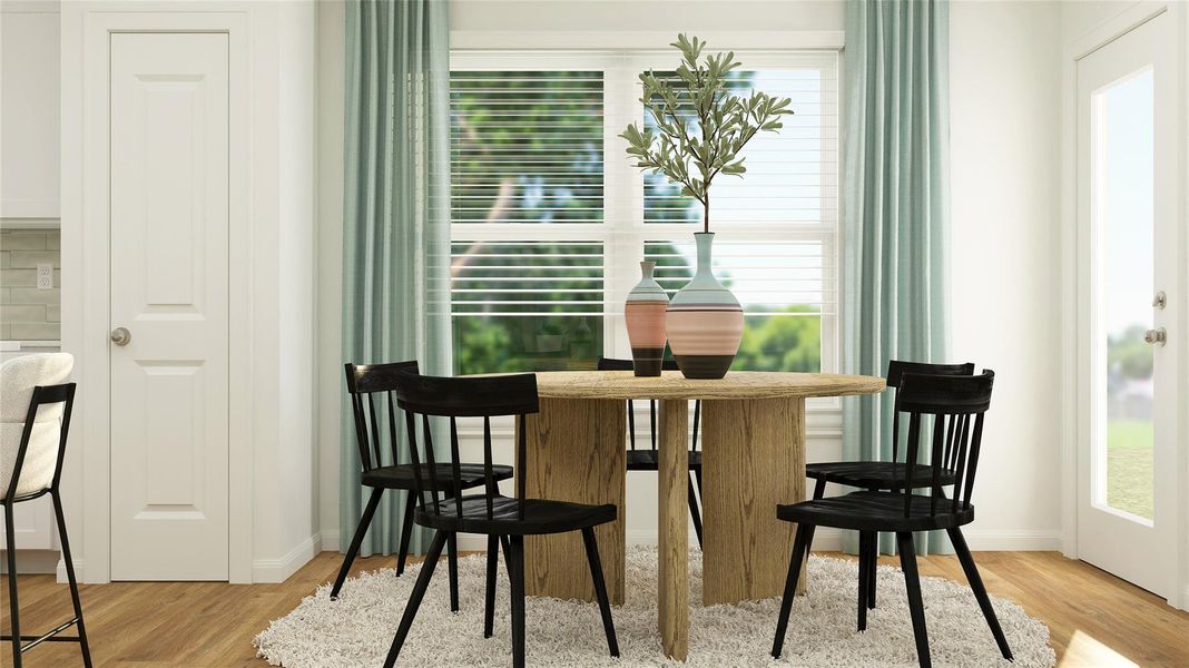Furnished interior view inside a new home in Meadowlark Preserve, Pflugerville (Image 7).