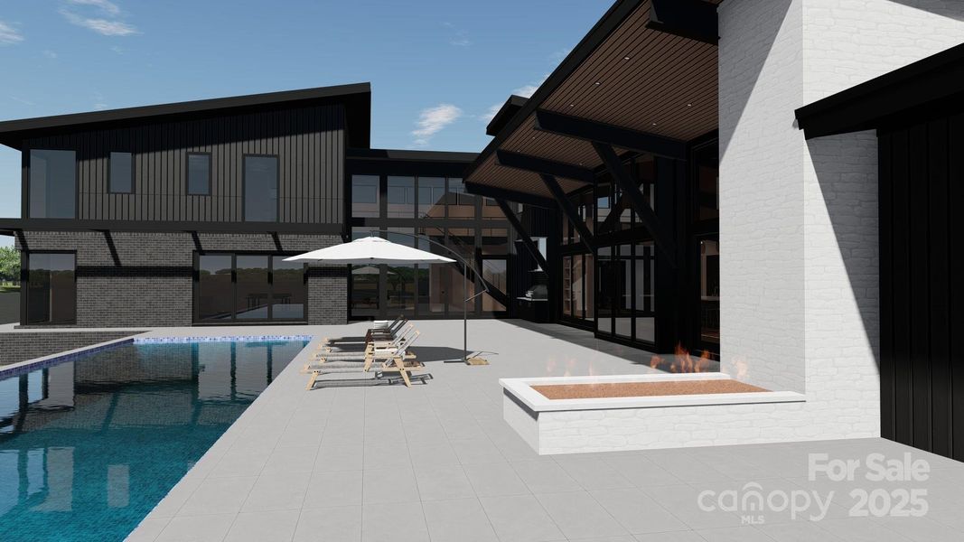 Pool deck rendering