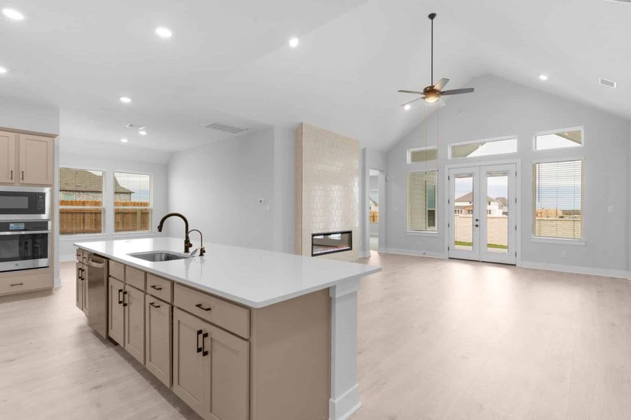 Furnished interior view inside a new home in The Grove at Blackhawk, Pflugerville (Image 7).