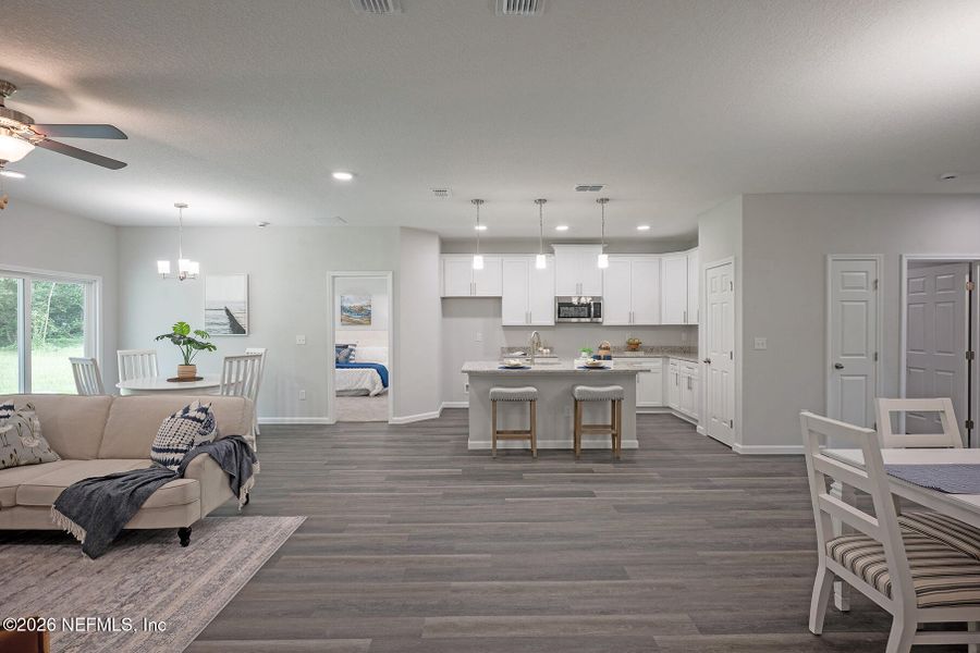 Furnished interior view inside a new home in , Jacksonville (Image 28).