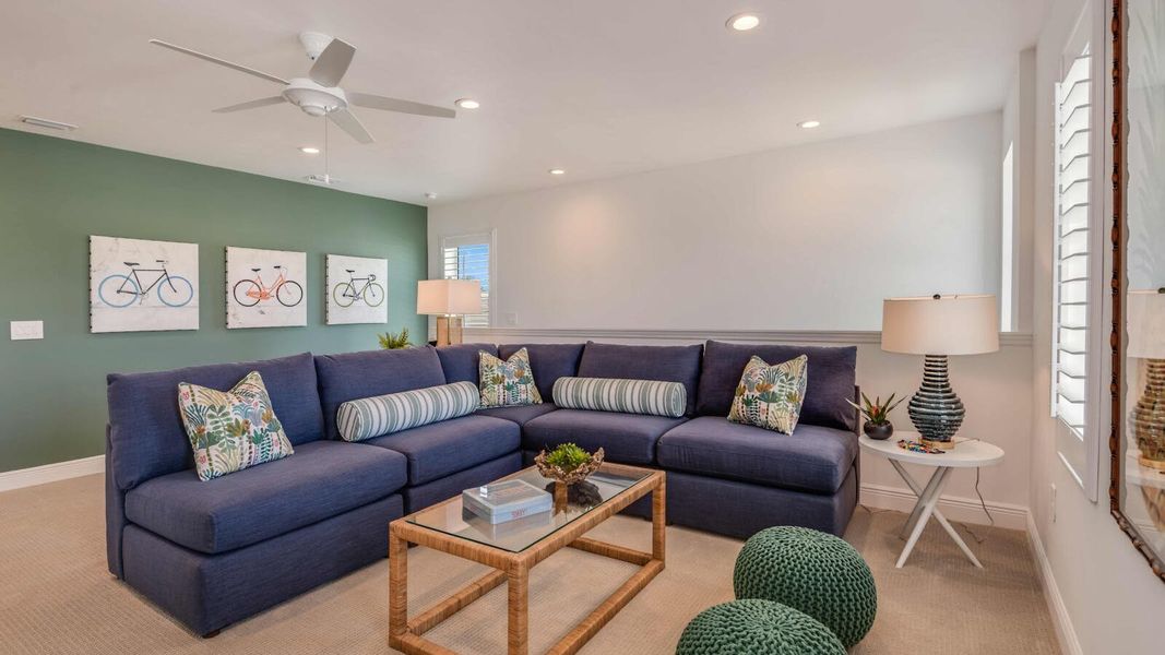 Furnished interior view inside a new home in Palm Grove, Lakewood Ranch (Image 7). Furnished interior view inside a new home in Palm Grove, Lakewood Ranch (Image 7).