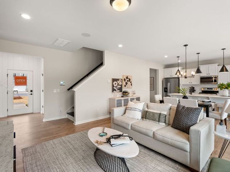 Representative furnished interior of a home built from the Aria by True Homes in Swaim Meadows, Winston-Salem (Image 9).