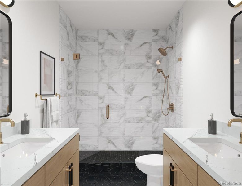 Furnished interior view inside a new home in , Denver (Image 15).