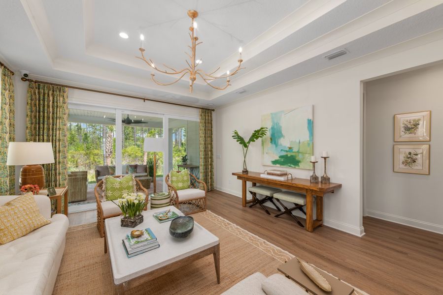 Representative furnished interior of a home built from the Sebring by Riverside Homes in Mariposa at EverRange, Jacksonville (Image 11).