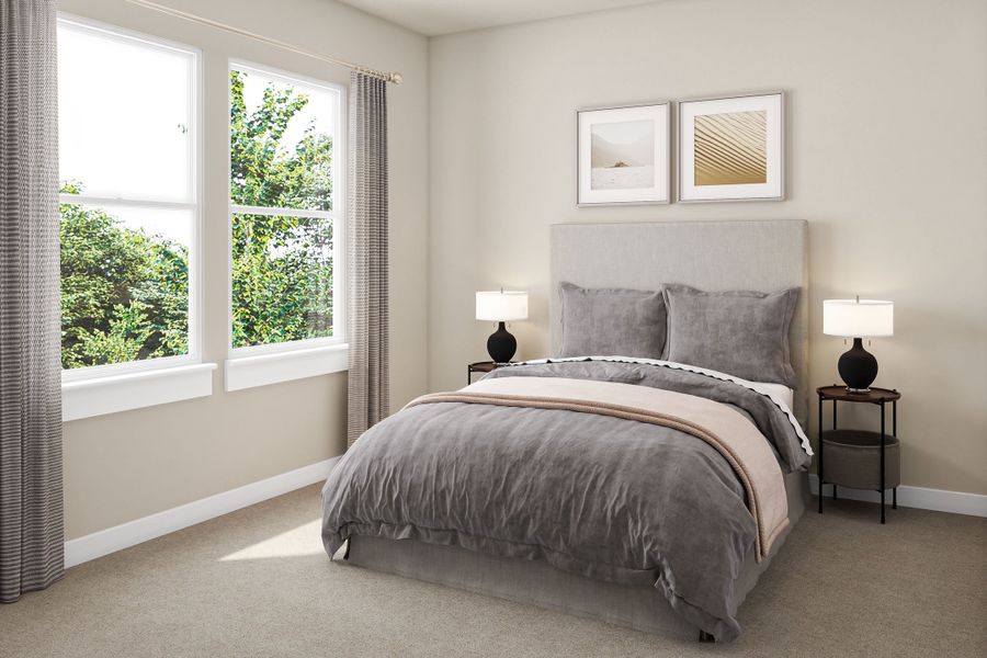 Representative furnished interior of a home built from the Greeley by Tri Pointe Homes in Park Central, Georgetown (Image 18).