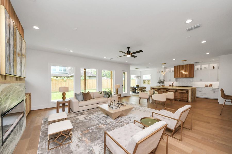 Furnished interior view inside a new home in , Houston (Image 29).
