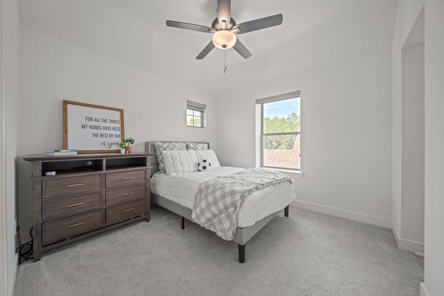 Another roomy bedroom filled with natural light—perfect for guests, kids, or a private home office. Another roomy bedroom filled with natural light—perfect for guests, kids, or a private home office.