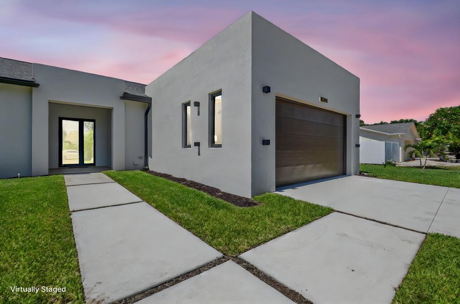 Front exterior of a new home in , Palm Springs, FL, highlighting curb appeal (Image 30).