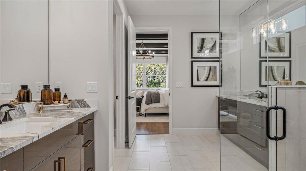 Furnished interior view inside a new home in Cresswind at Hammock Oaks, Lady Lake (Image 12).