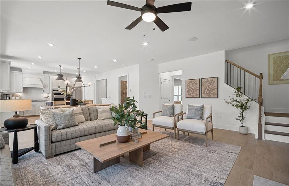 Furnished interior view inside a new home in Rose Creek, Cumming (Image 13). Furnished interior view inside a new home in Rose Creek, Cumming (Image 13).
