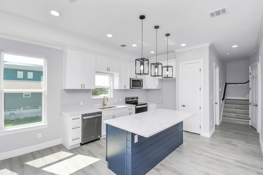 Furnished interior view inside a new home in , Dickinson (Image 7).