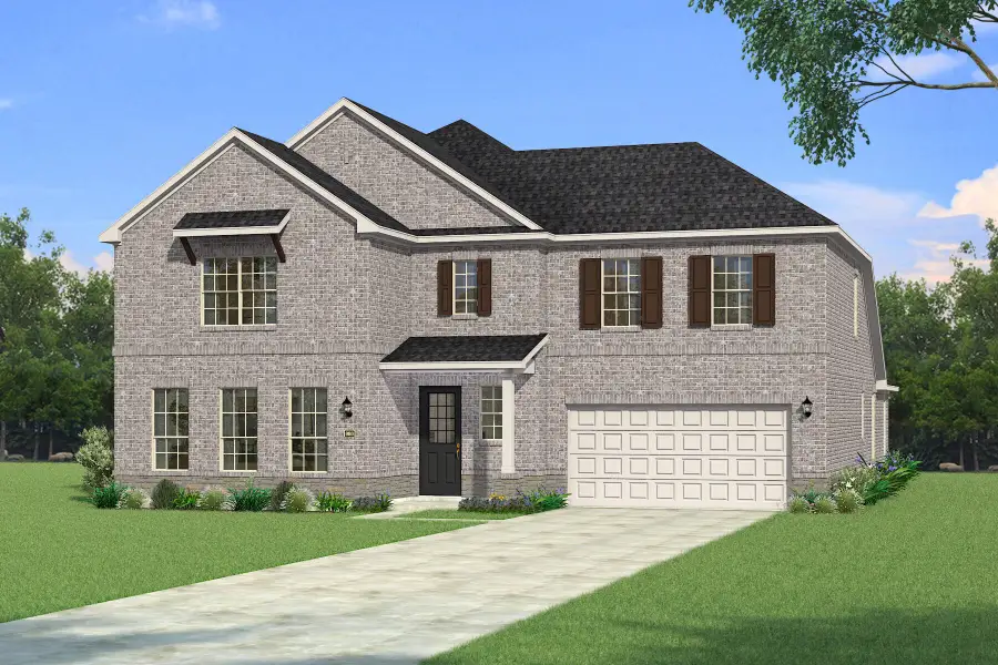 The Siena - Traditional 2 with Stone Elevation