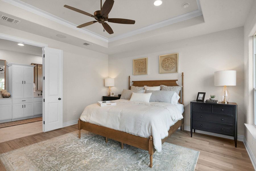 Furnished interior view inside a new home in The Colony- Pine Cove, Bastrop (Image 18).