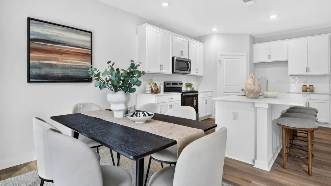 Furnished interior view inside a new home in Reedy Creek Preserve, Charlotte (Image 9).