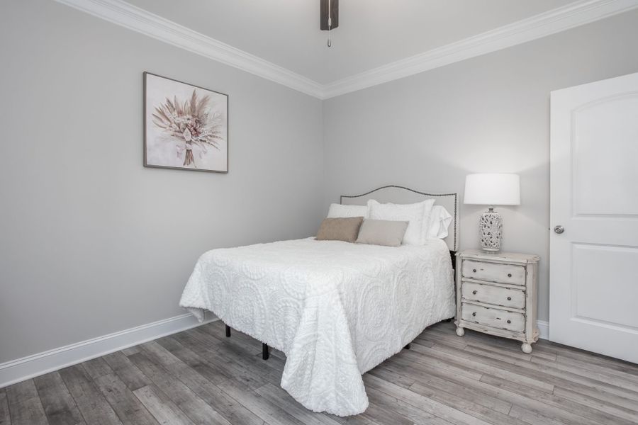 Representative furnished interior of a home built from the Manhattan by Keystone Homes NC in Weybridge, Burlington (Image 20).