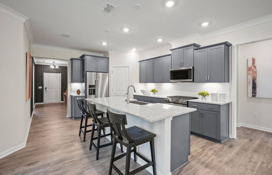 Representative furnished interior of a home built from the Bedrock by Pulte Homes in Riverstone, Monroe (Image 17). Representative furnished interior of a home built from the Bedrock by Pulte Homes in Riverstone, Monroe (Image 17).