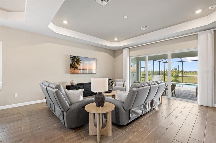 Furnished interior view inside a new home in Webbs Reserve, Punta Gorda (Image 9). Furnished interior view inside a new home in Webbs Reserve, Punta Gorda (Image 9).