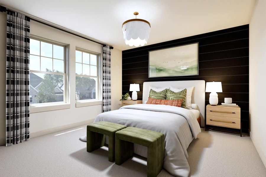 Representative furnished interior of a home built from the The Wisteria by David Weekley Homes in Beacon Point at Lago Mar 50’ Homesites, Texas City (Image 4).