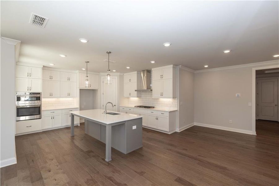 Furnished interior view inside a new home in Promenade at Sawnee Village, Cumming (Image 5). Furnished interior view inside a new home in Promenade at Sawnee Village, Cumming (Image 5).