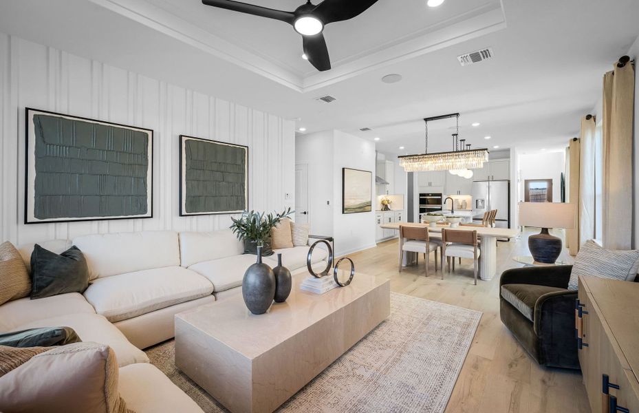 Representative furnished interior of a home built from the Fentress by Pulte Homes in Cameron Place, Austin (Image 60).