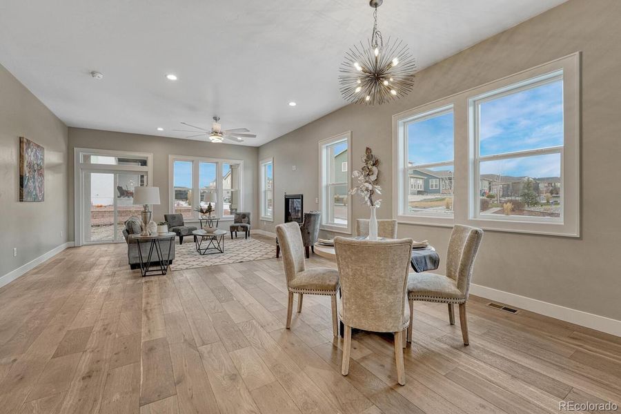 Furnished interior view inside a new home in , Colorado Springs (Image 4).