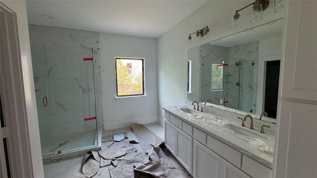 In-progress construction of a new home in Timbergrove Trails, Houston, TX (Image 6).