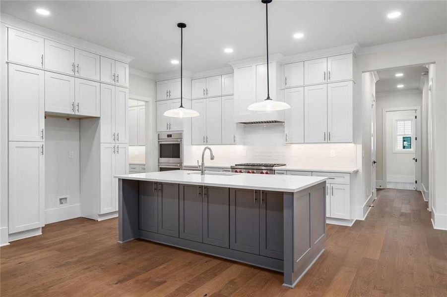 Furnished interior view inside a new home in , Atlanta (Image 64).