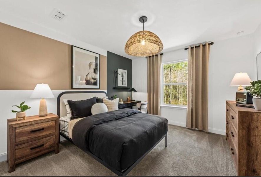 Furnished interior view inside a new home in Cedar Glen Preserve, Huger (Image 9). Furnished interior view inside a new home in Cedar Glen Preserve, Huger (Image 9).