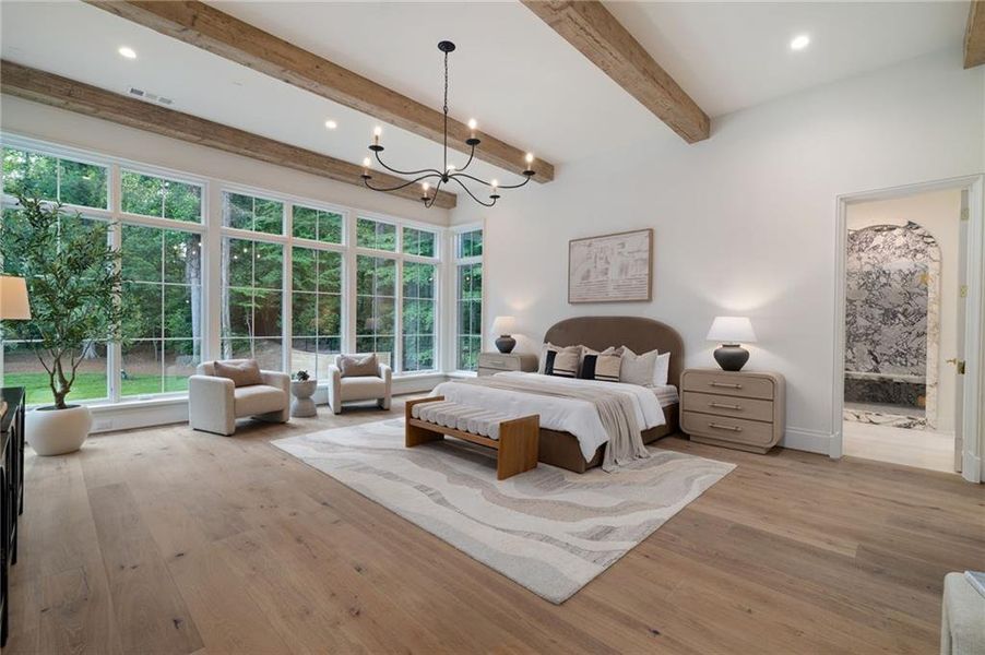 Furnished interior view inside a new home in , Atlanta (Image 35).