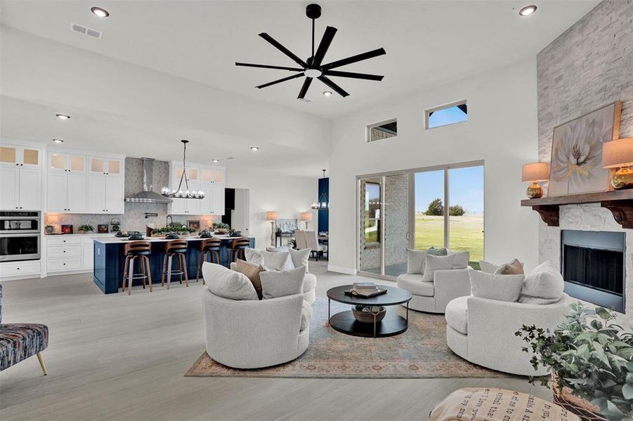 Furnished interior view inside a new home in , Celeste (Image 28).