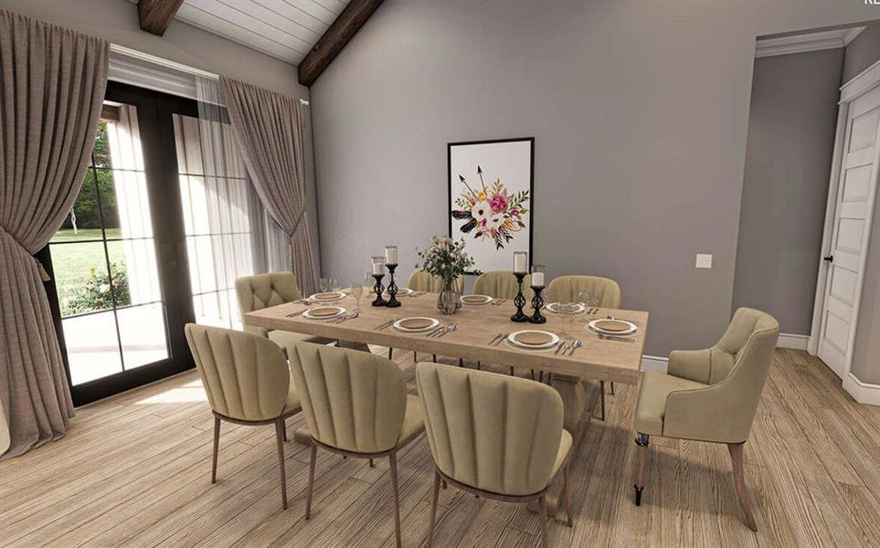 Furnished interior view inside a new home in Oak Water Ranch, Granbury (Image 8).