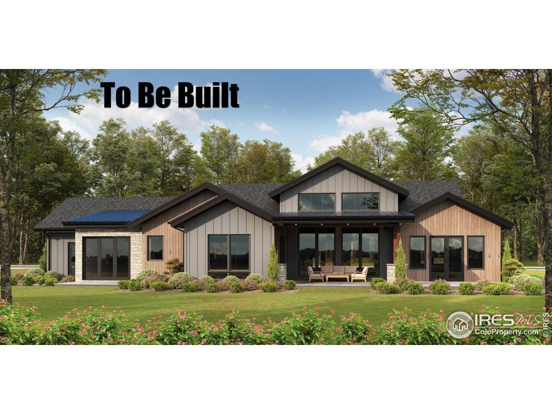 Front exterior of a new home in , Berthoud, CO, highlighting curb appeal (Image 2).