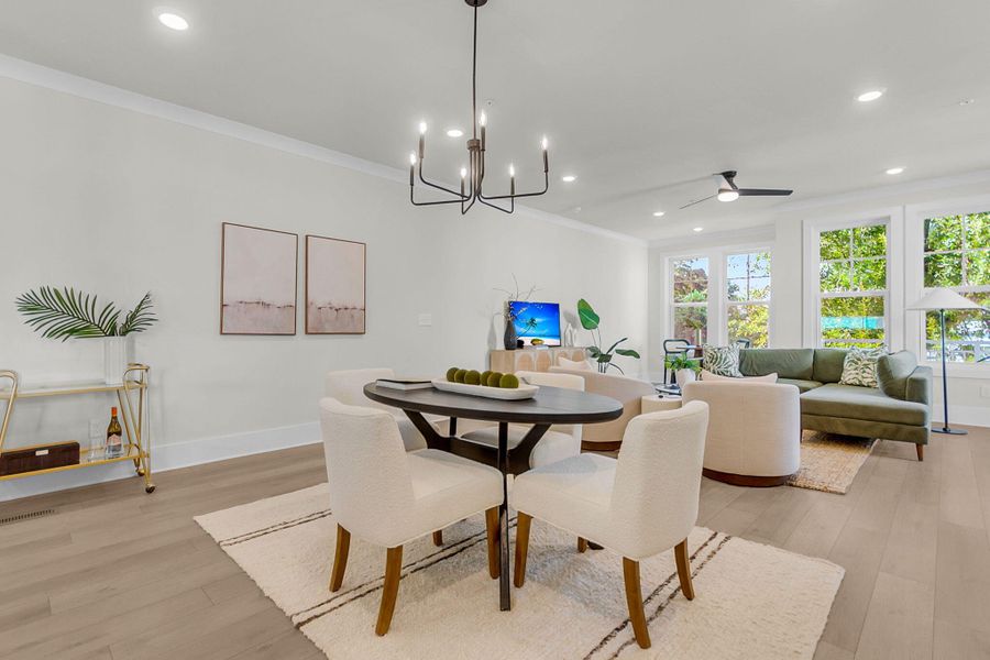 Furnished interior view inside a new home in , North Charleston (Image 54).