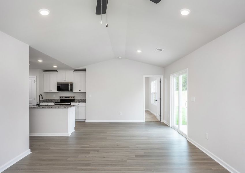 Open-concept living area