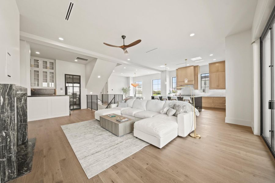 Furnished interior view inside a new home in Monet Estates, Sugar Land (Image 5).
