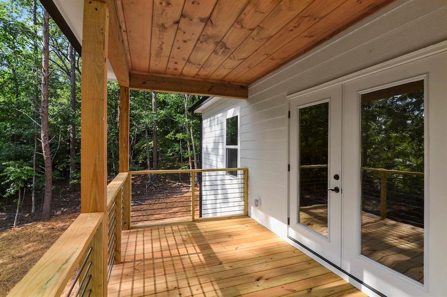 Exterior details and patio area of a home in , Ellijay (Image 16).