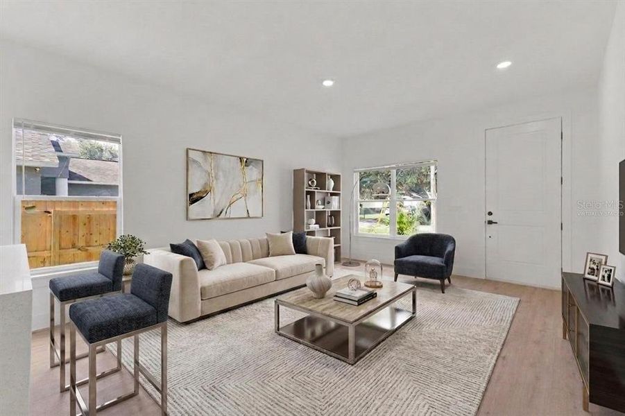 Furnished interior view inside a new home in , Orlando (Image 8).