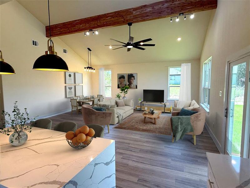 Furnished interior view inside a new home in , Granbury (Image 8). Furnished interior view inside a new home in , Granbury (Image 8).