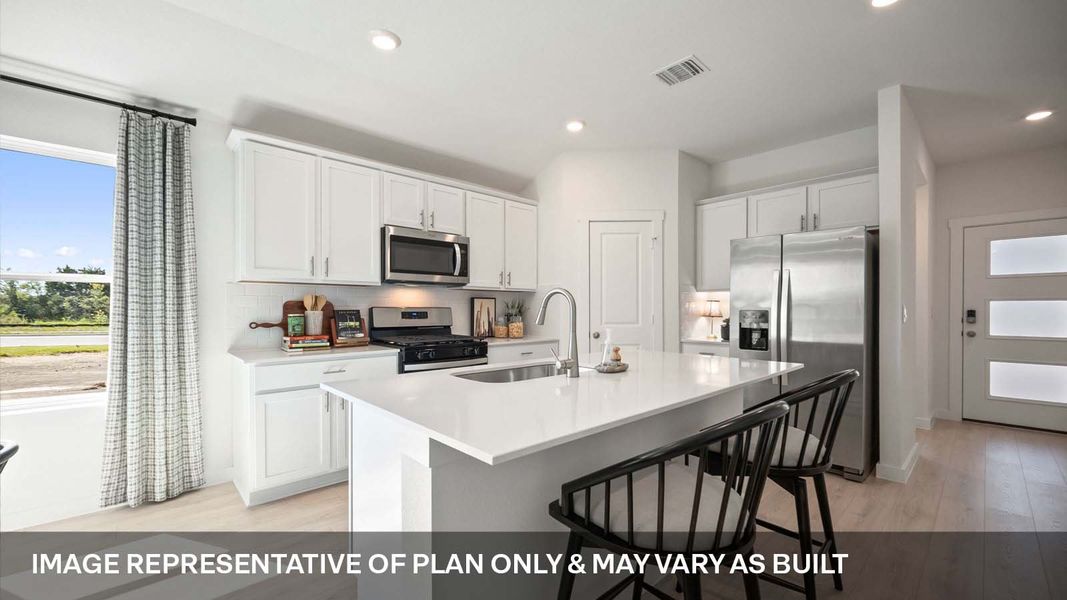 Furnished interior view inside a new home in Trails at Wildhorse, Austin (Image 6).